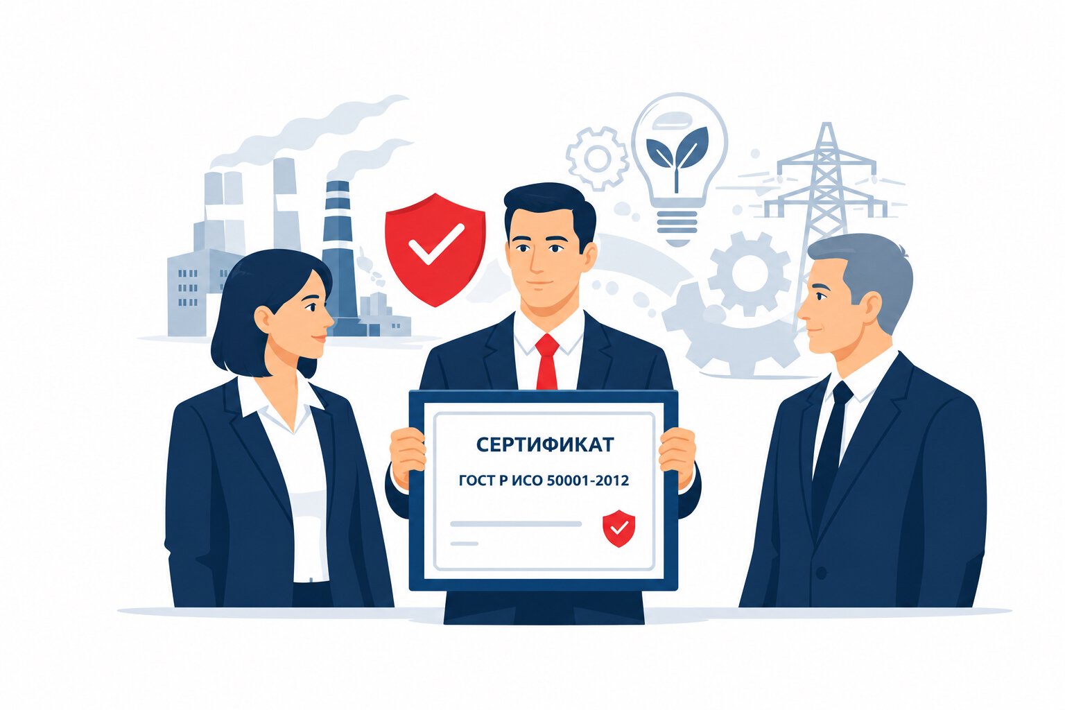 Оформление сертификата ГОСТ Р ИСО 50001-2012 в Кропоткине и по всему Кавказскому району Краснодарского края