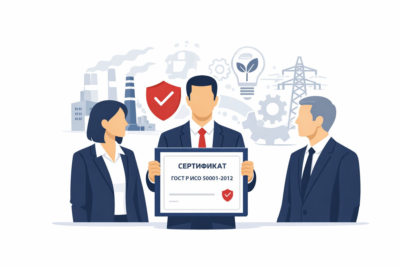 Оформление сертификата ГОСТ Р ИСО 50001-2012 в Кропоткине и по всему Кавказскому району Краснодарского края